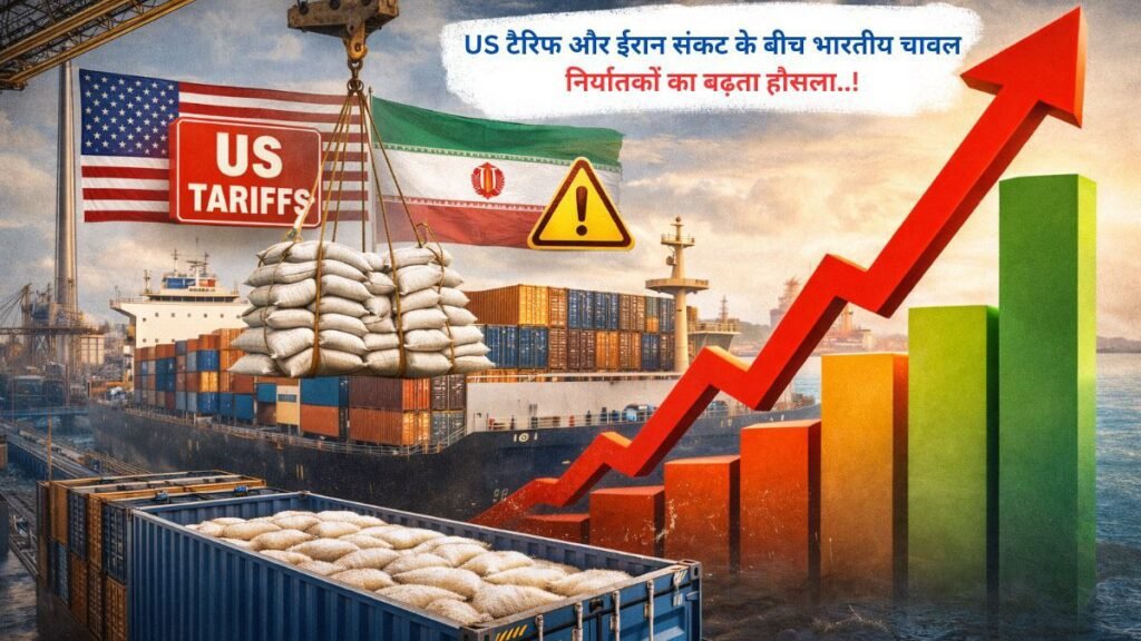 US टैरिफ और ईरान संकट के बीच भारतीय चावल निर्यातकों का बढ़ता हौसला..!