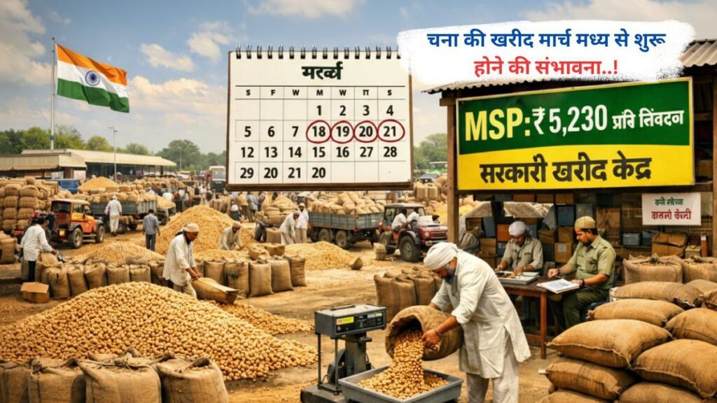 चना की खरीद मार्च मध्य से शुरू होने की संभावना..!