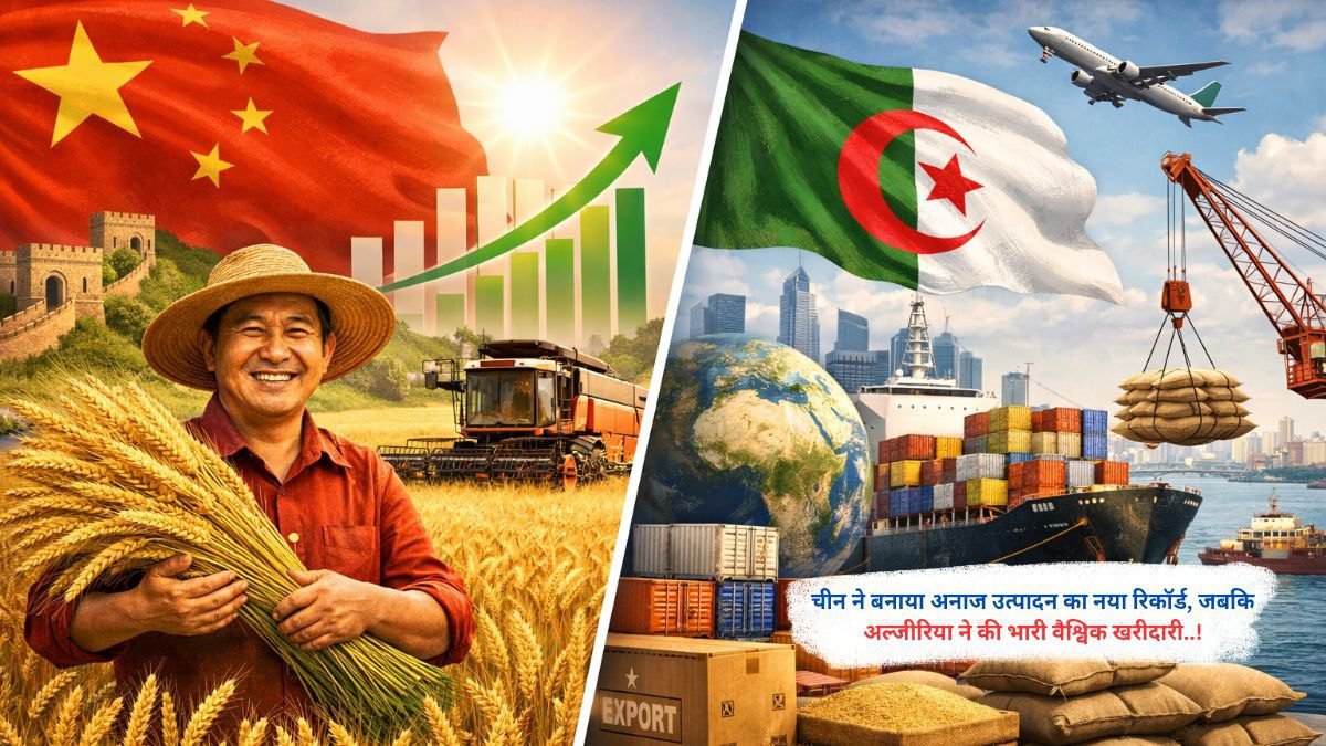 चीन ने बनाया अनाज उत्पादन का नया रिकॉर्ड, जबकि अल्जीरिया ने की भारी वैश्विक खरीदारी..!
