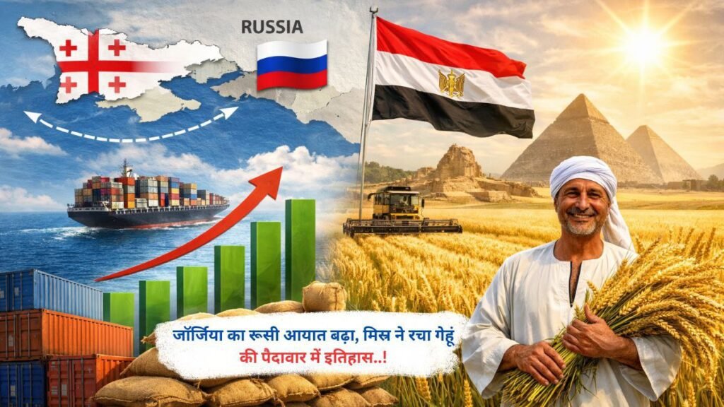 जॉर्जिया का रूसी आयात बढ़ा, मिस्र ने रचा गेहूं की पैदावार में इतिहास..!