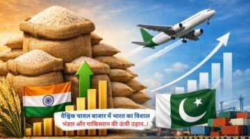 वैश्विक चावल बाजार में भारत का विशाल भंडार और पाकिस्तान की ऊंची उड़ान..!