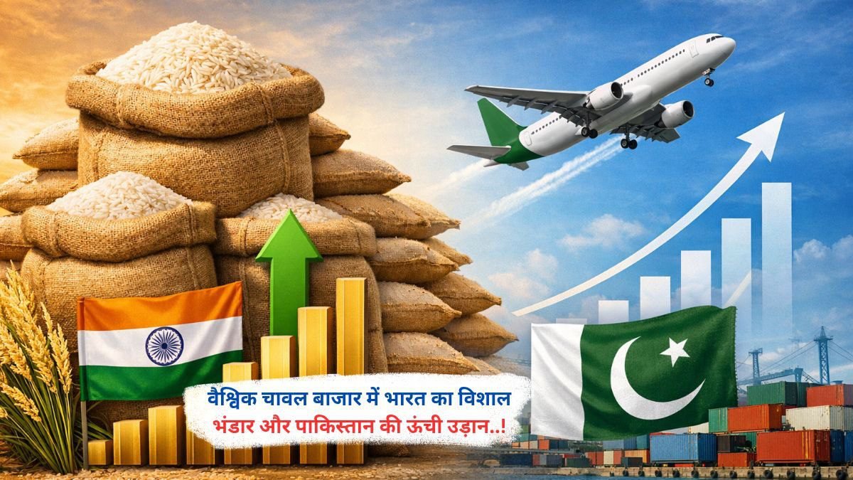वैश्विक चावल बाजार में भारत का विशाल भंडार और पाकिस्तान की ऊंची उड़ान..!