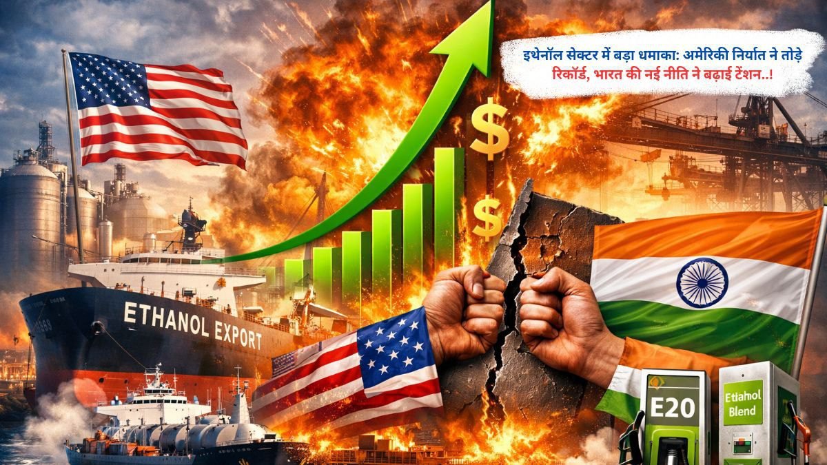 इथेनॉल सेक्टर में बड़ा धमाका: अमेरिकी निर्यात ने तोड़े रिकॉर्ड, भारत की नई नीति ने बढ़ाई टेंशन..!