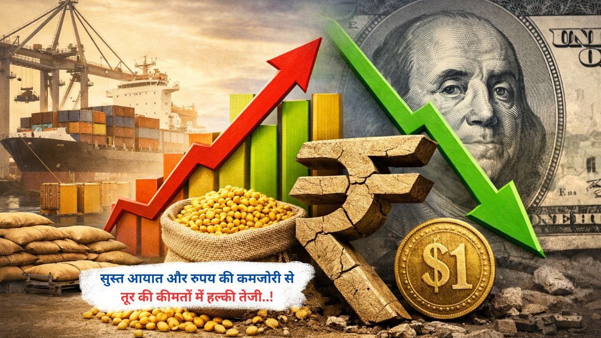 सुस्त आयात और रुपय की कमजोरी से तूर की कीमतों में हल्की तेजी..!