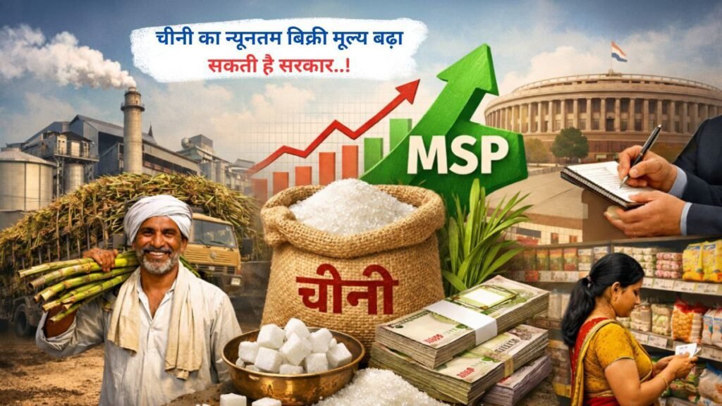 चीनी का न्यूनतम बिक्री मूल्य बढ़ा सकती है सरकार..!