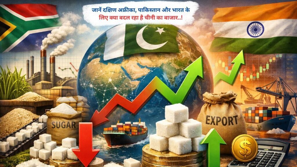 दक्षिण अफ्रीका, पाकिस्तान और भारत के लिए बदल रहा है चीनी का बाजार..!