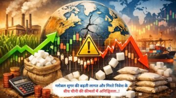 ग्लोबल शुगर की बढ़ती लागत और गिरते निवेश के बीच चीनी की कीमतों में अनिश्चितता..!