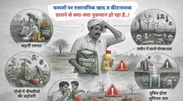 फसलों पर रासायनिक खाद व कीटनाशक डालने से क्या-क्या नुकसान हो रहा है..!
