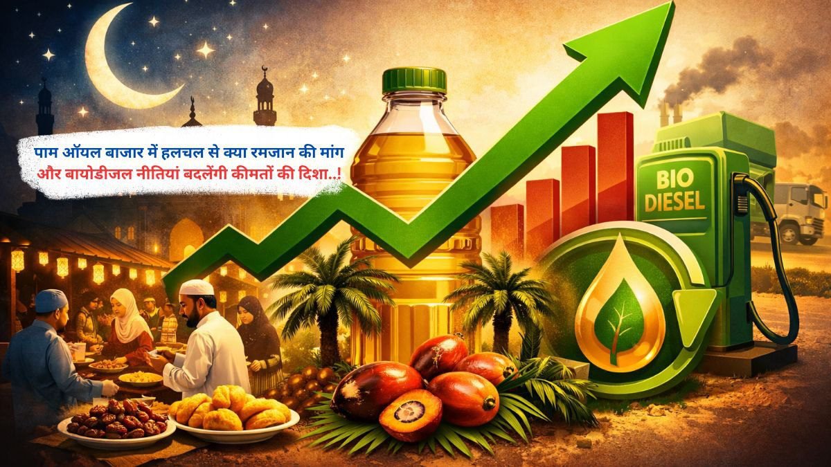 पाम ऑयल बाजार में हलचल से क्या रमजान की मांग और बायोडीजल नीतियां बदलेंगी कीमतों की दिशा..!