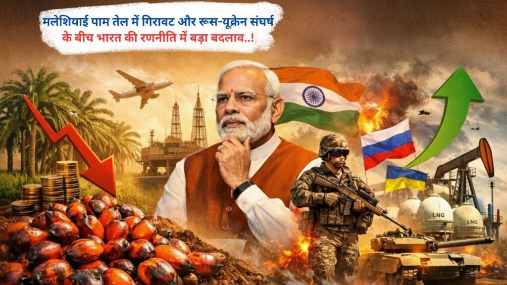 मलेशियाई पाम तेल में गिरावट और रूस-यूक्रेन संघर्ष के बीच भारत की रणनीति में बड़ा बदलाव..!