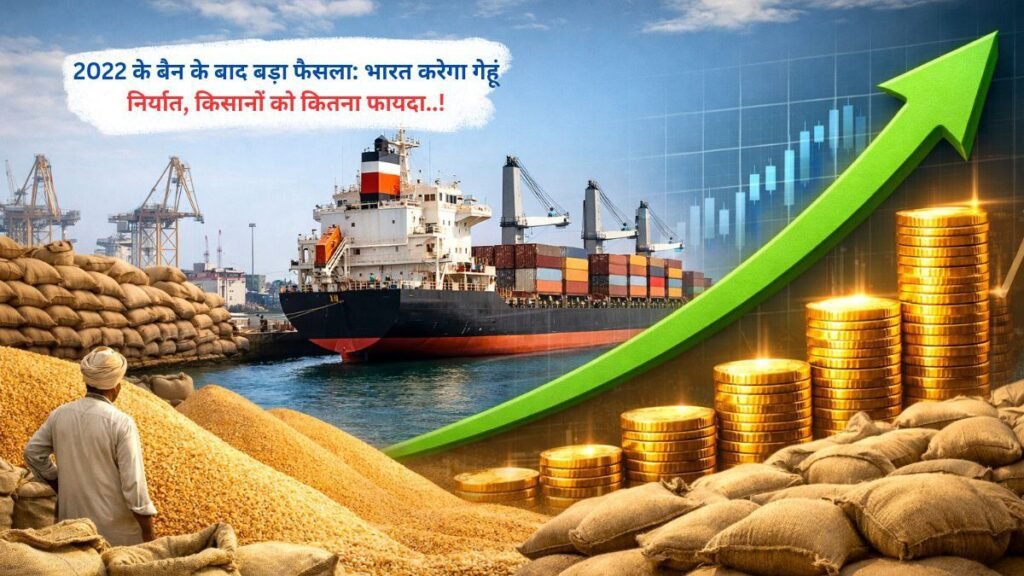 2022 के बैन के बाद बड़ा फैसला: भारत करेगा गेहूं निर्यात, किसानों को कितना फायदा..!