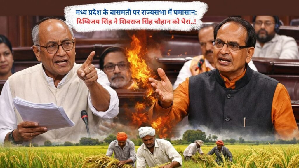 मध्य प्रदेश के बासमती पर राज्यसभा में घमासान: दिग्विजय सिंह ने शिवराज सिंह चौहान को घेरा..!