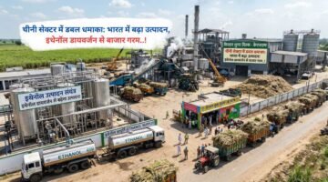 चीनी सेक्टर में डबल धमाका: भारत में बढ़ा उत्पादन, इथेनॉल डायवर्जन से बाजार गरम..!