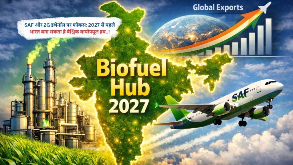 SAF और 2G इथेनॉल पर फोकस: 2027 से पहले भारत बना सकता है वैश्विक बायोफ्यूल हब..!