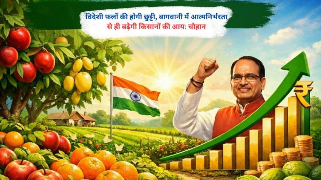 विदेशी फलों की होगी छुट्टी, बागवानी में आत्मनिर्भरता से ही बढ़ेगी किसानों की आयः चौहान