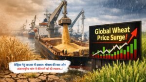 वैश्विक गेहूं बाजार में उछाल: मौसम की मार और अंतरराष्ट्रीय मांग ने कीमतों को दी रफ्तार..!