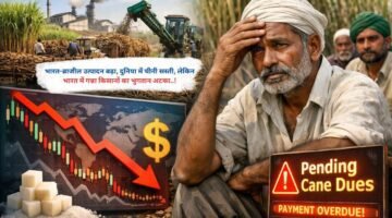 भारत-ब्राजील उत्पादन बढ़ा, दुनिया में चीनी सस्ती, लेकिन भारत में गन्ना किसानों का भुगतान अटका..!