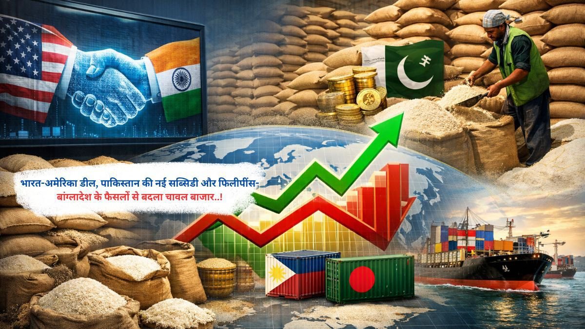 भारत-अमेरिका डील, पाकिस्तान की नई सब्सिडी और बांग्लादेश के फैसलों से बदला चावल बाजार..!