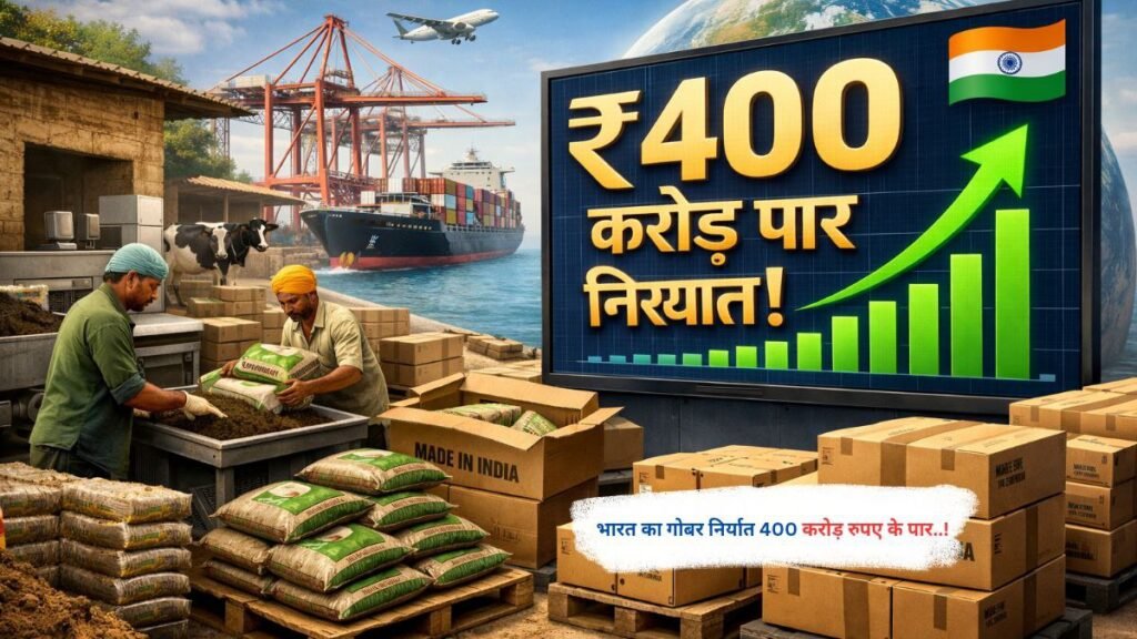 भारत का गोबर निर्यात 400 करोड़ रुपए के पार..!