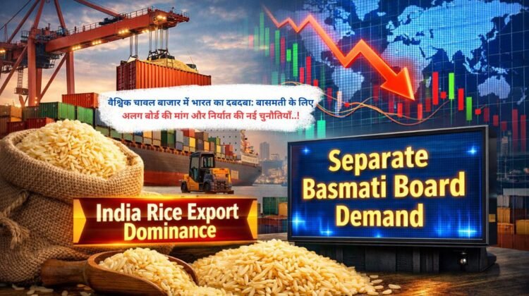 वैश्विक चावल बाजार में भारत का दबदबा: बासमती के लिए अलग बोर्ड की मांग और निर्यात की नई चुनौतियाँ..!