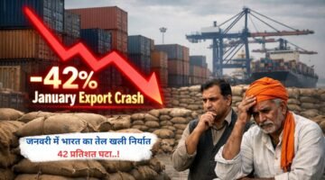 जनवरी में भारत का तेल खली निर्यात 42 प्रतिशत घटा..!