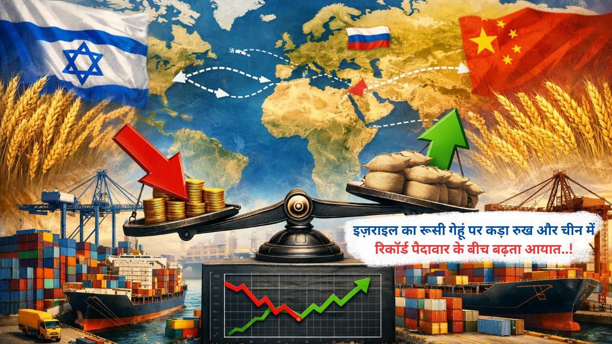 इज़राइल का रूसी गेहूं पर कड़ा रुख और चीन में रिकॉर्ड पैदावार के बीच बढ़ता आयात..!