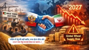 जॉर्डन में गेहूं की बड़ी खरीद, रूस-ईरान डील और 2027 तक गेहूं सप्लाई संकट का खतरा..!