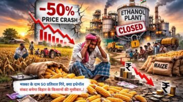 मक्का के दाम 50 प्रतिशत गिरे, क्या इथेनॉल संकट बनेगा बिहार के किसानों की मुसीबत..!