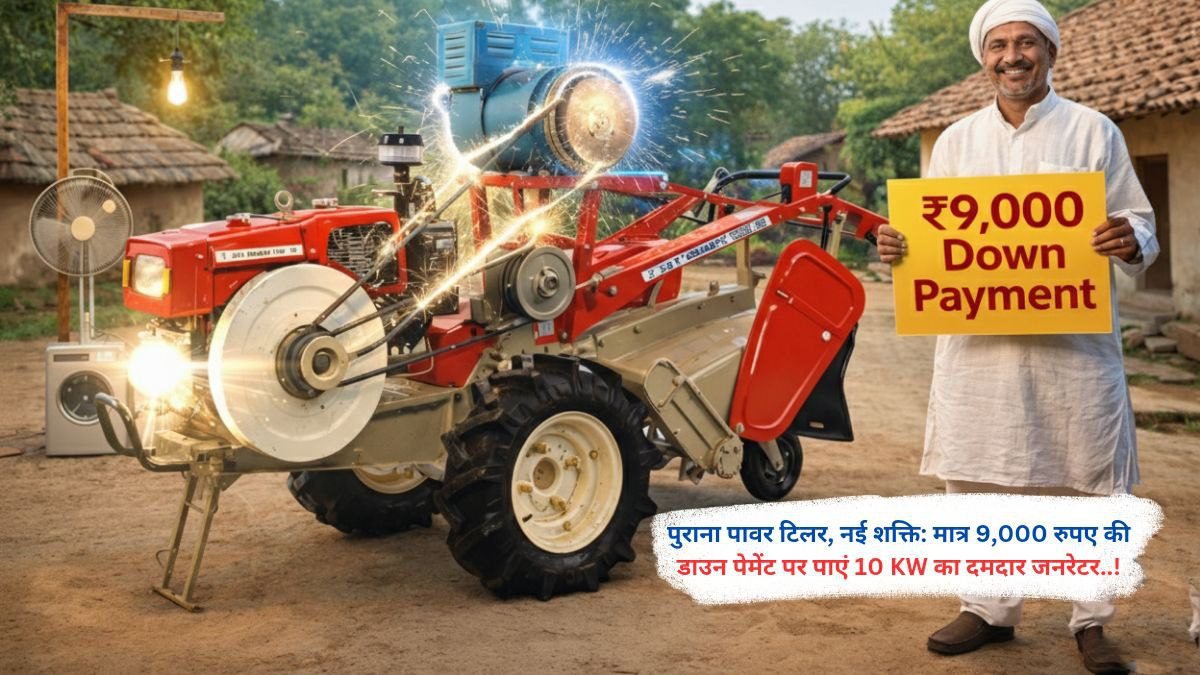 पुराना पावर टिलर, नई शक्ति: मात्र 9,000 रुपए की डाउन पेमेंट पर पाएं 10 KW का दमदार जनरेटर..!