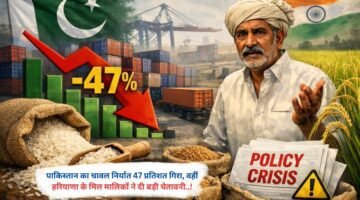 पाकिस्तान का चावल निर्यात 47 प्रतिशत गिरा, वहीं हरियाणा के मिल मालिकों ने दी बड़ी चेतावनी..!