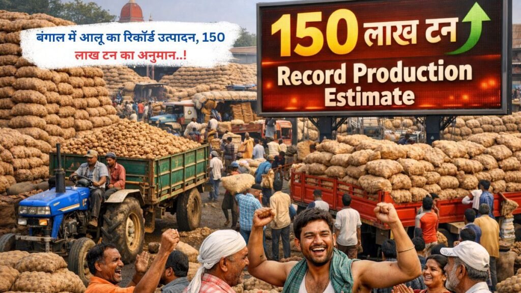 बंगाल में आलू का रिकॉर्ड उत्पादन, 150 लाख टन का अनुमान..!