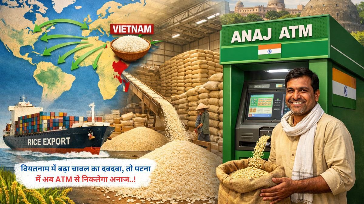 वियतनाम में बढ़ा चावल का दबदबा, तो पटना में अब ATM से निकलेगा अनाज..!