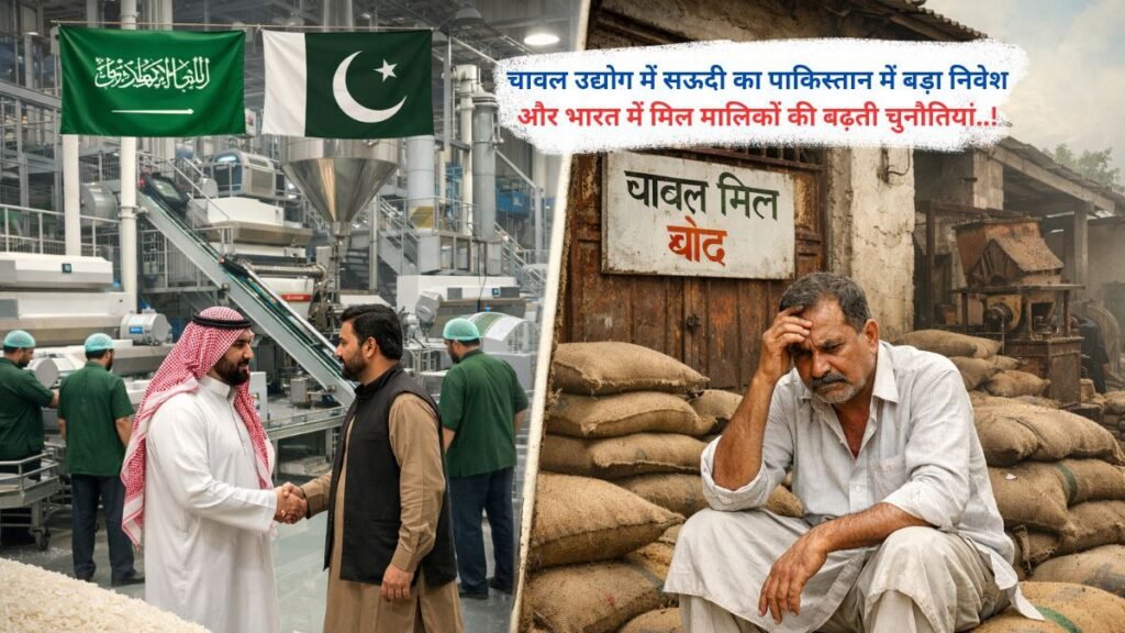 चावल उद्योग में सऊदी का पाकिस्तान में बड़ा निवेश और भारत में मिल मालिकों की बढ़ती चुनौतियां..!