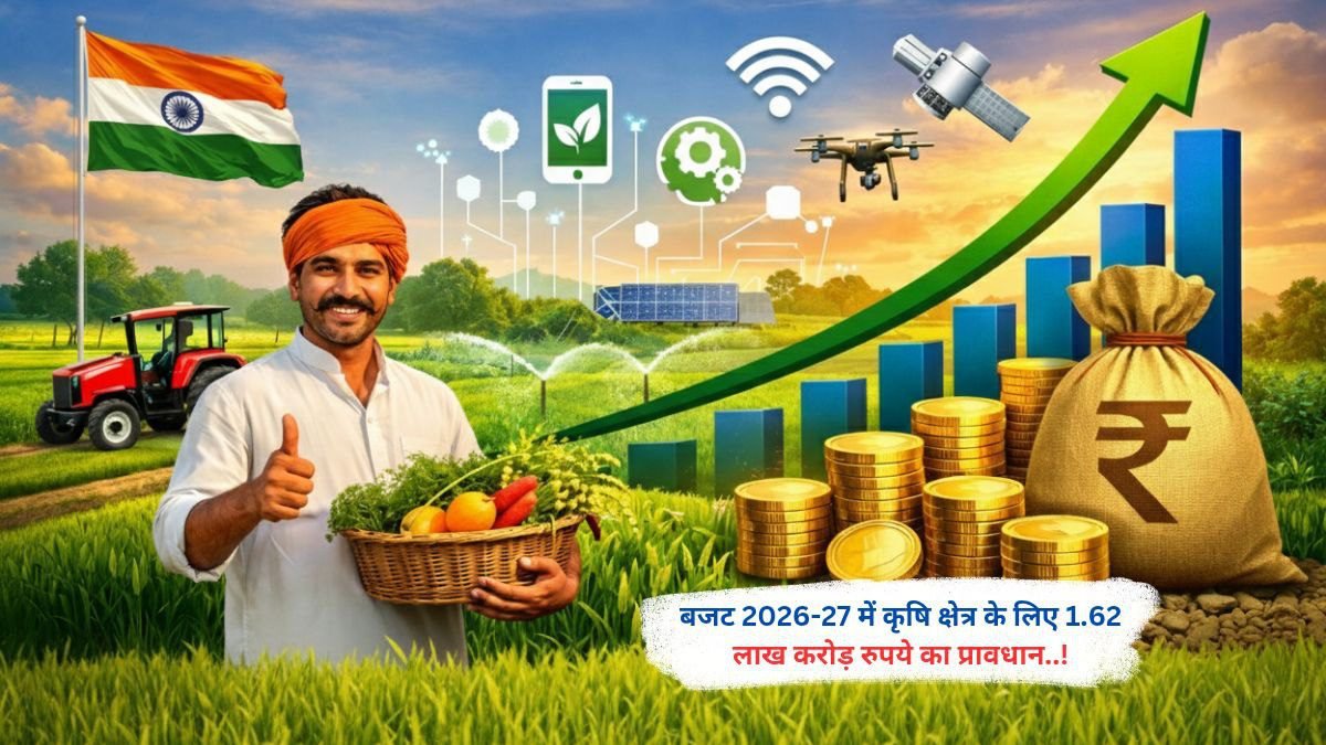 बजट 2026-27 में कृषि क्षेत्र के लिए 1.62 लाख करोड़ रुपये का प्रावधान..!