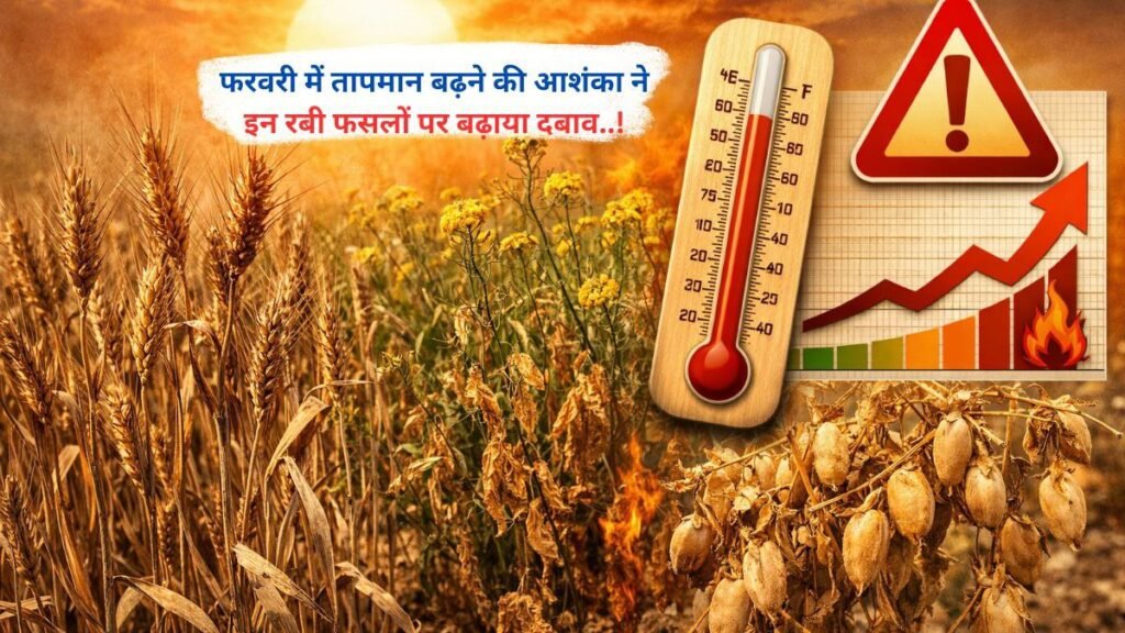 फरवरी में तापमान बढ़ने की आशंका ने इन रबी फसलों पर बढ़ाया दबाव..!