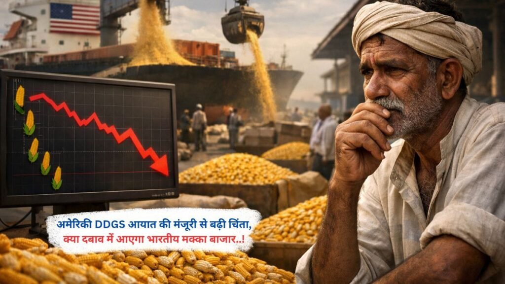अमेरिकी DDGS आयात की मंजूरी से बढ़ी चिंता, क्या दबाव में आएगा भारतीय मक्का बाजार..!