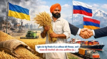 यूक्रेन के गेहूं निर्यात में 23 प्रतिशत की गिरावट, जानें पंजाब की तैयारियों और रूस-आर्मेनिया ट्रेड