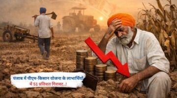 पंजाब में पीएम-किसान योजना के लाभार्थियों में 51 प्रतिशत गिरावट..!