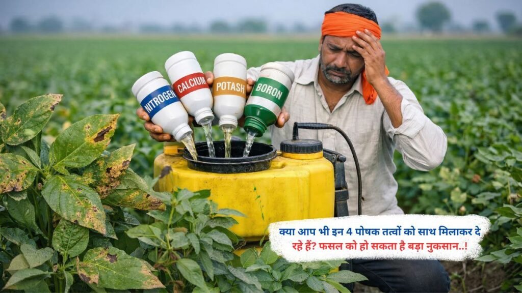क्या आप भी इन 4 पोषक तत्वों को साथ मिलाकर दे रहे हैं? फसल को हो सकता है बड़ा नुकसान..!