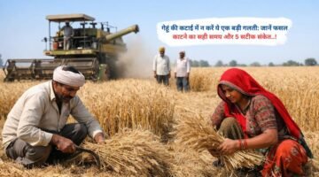 गेहूं की कटाई में न करें ये एक बड़ी गलती: जानें फसल काटने का सही समय और 5 सटीक संकेत..!