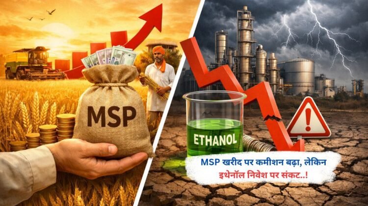 MSP खरीद पर कमीशन बढ़ा, लेकिन इथेनॉल निवेश पर संकट..!