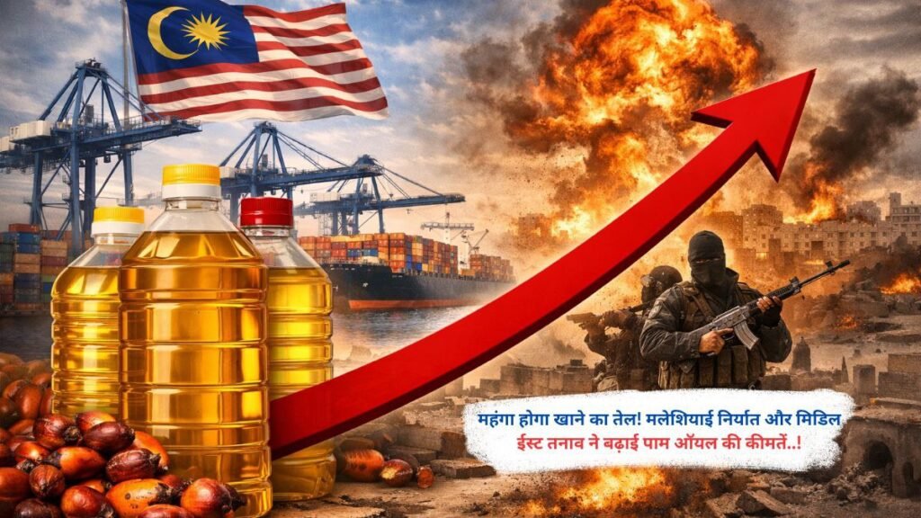 महंगा होगा खाने का तेल! मलेशियाई निर्यात और मिडिल ईस्ट तनाव ने बढ़ाई पाम ऑयल की कीमतें..!