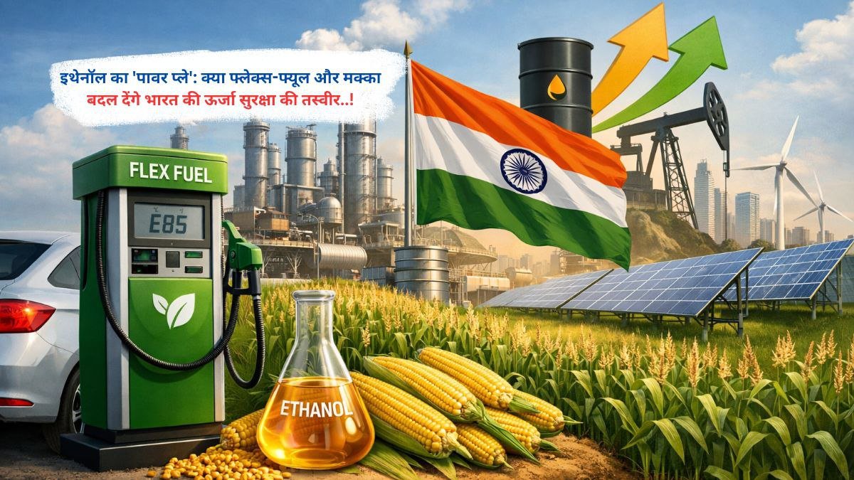 इथेनॉल का 'पावर प्ले': क्या फ्लेक्स-फ्यूल और मक्का बदल देंगे भारत की ऊर्जा सुरक्षा की तस्वीर..!