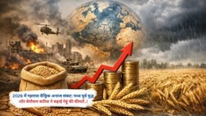 2026 में गहराया वैश्विक अनाज संकट: मध्य पूर्व युद्ध और बेमौसम बारिश ने बढ़ाई गेहूं की कीमतें..!