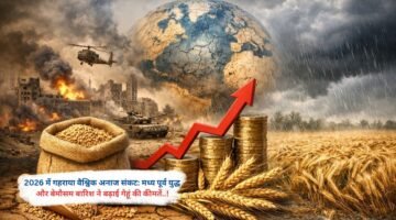 2026 में गहराया वैश्विक अनाज संकट: मध्य पूर्व युद्ध और बेमौसम बारिश ने बढ़ाई गेहूं की कीमतें..!