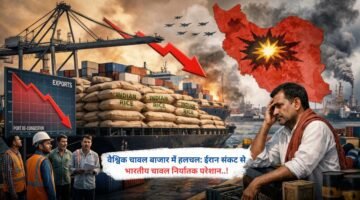 वैश्विक चावल बाजार में हलचल: ईरान संकट से भारतीय चावल निर्यातक परेशान..!