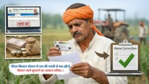 पीएम-किसान योजना में नाम की गलती से रुक रही है किस्त? जाने सुधारने का आसान तरीका..!