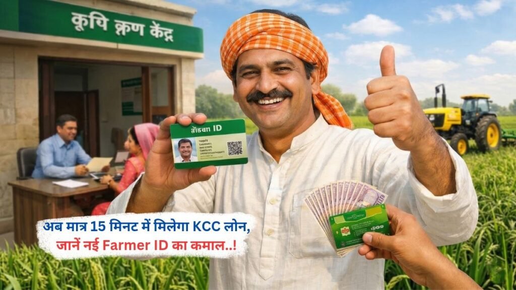 अब मात्र 15 मिनट में मिलेगा KCC लोन, जानें नई Farmer ID का कमाल..!