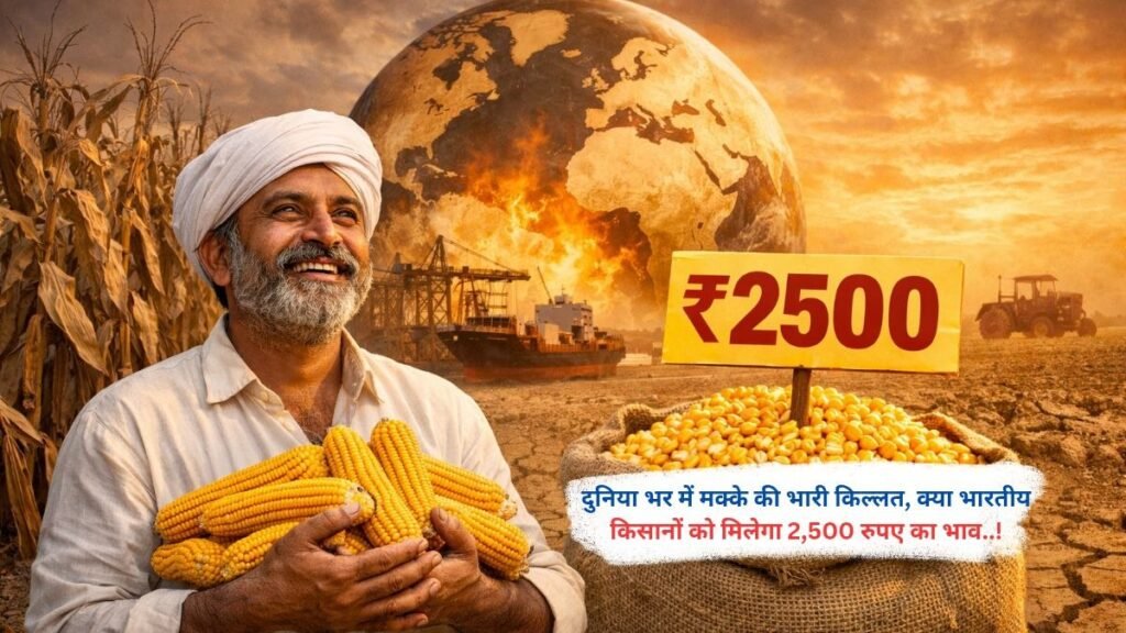 दुनिया भर में मक्के की भारी किल्लत, क्या भारतीय किसानों को मिलेगा 2,500 रुपए का भाव..!