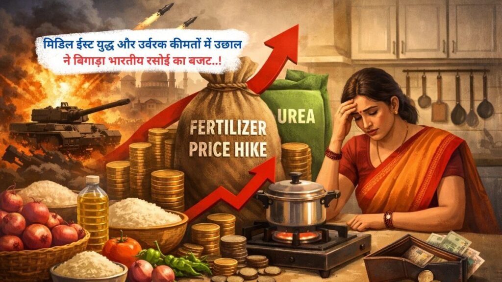 मिडिल ईस्ट युद्ध और उर्वरक कीमतों में उछाल ने बिगाड़ा भारतीय रसोई का बजट..!